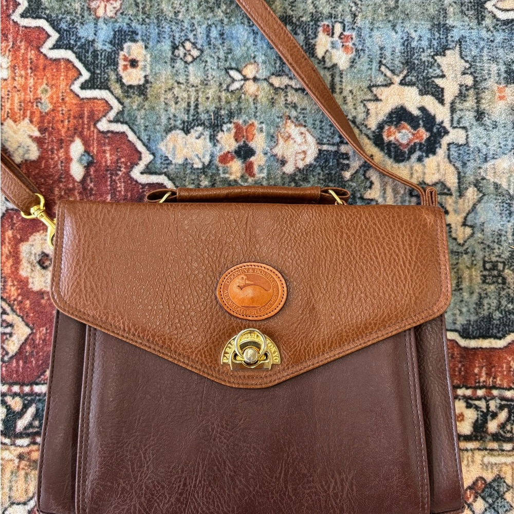 Classic Brown Leather Shoulder Bag